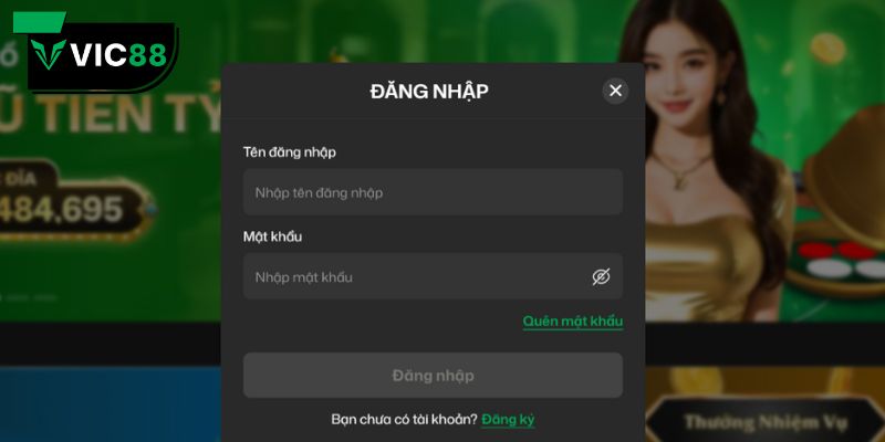 Hướng dẫn chi tiết trình tự thực hiện thao tác đăng nhập