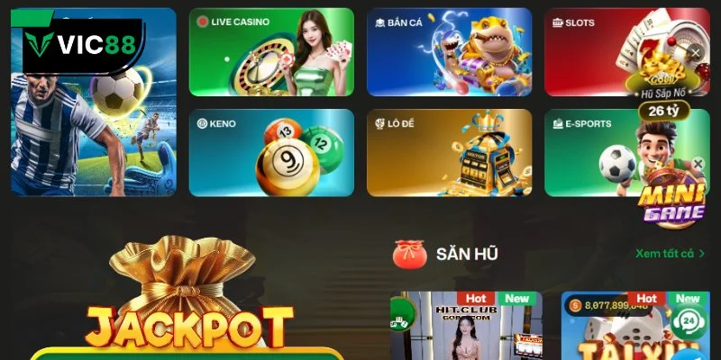 VIC88 gây ấn tượng với dịch vụ giải trí hiện đại